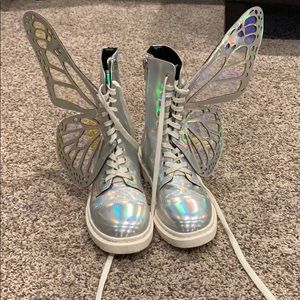 Butterfly combat boots